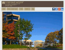 Tablet Screenshot of corporatewoods.com